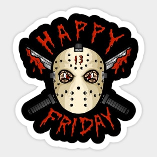 Happy Friday 13 Sticker